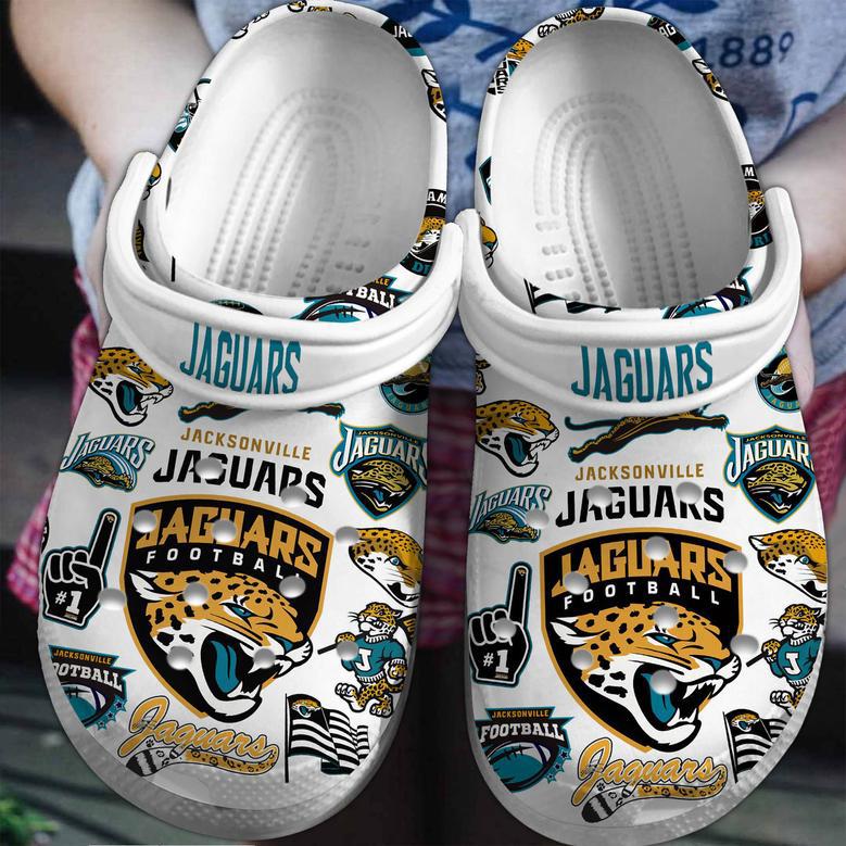 Jacksonville Jaguars Nfl Sport Crocs Crocband Clogs Shoes