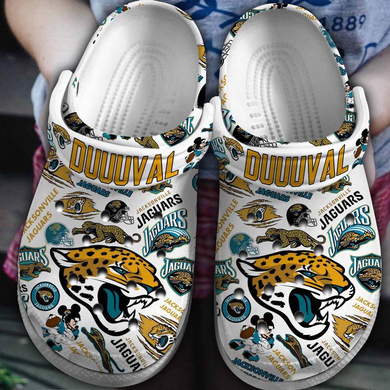 Jacksonville Jaguars Nfl Sport Crocs Crocband Clogs Shoes