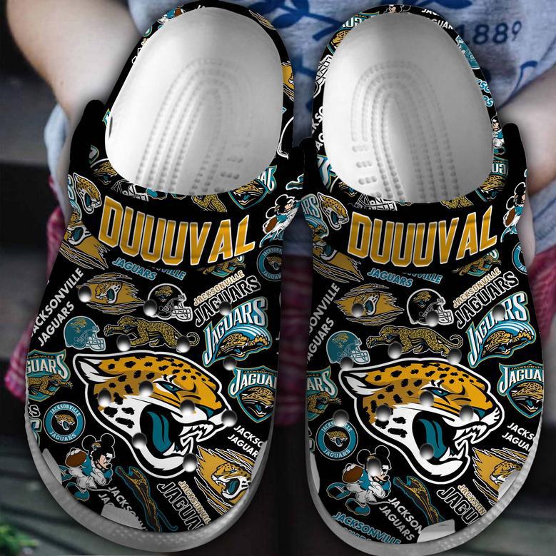 Jacksonville Jaguars Nfl Sport Crocs Crocband Clogs Shoes