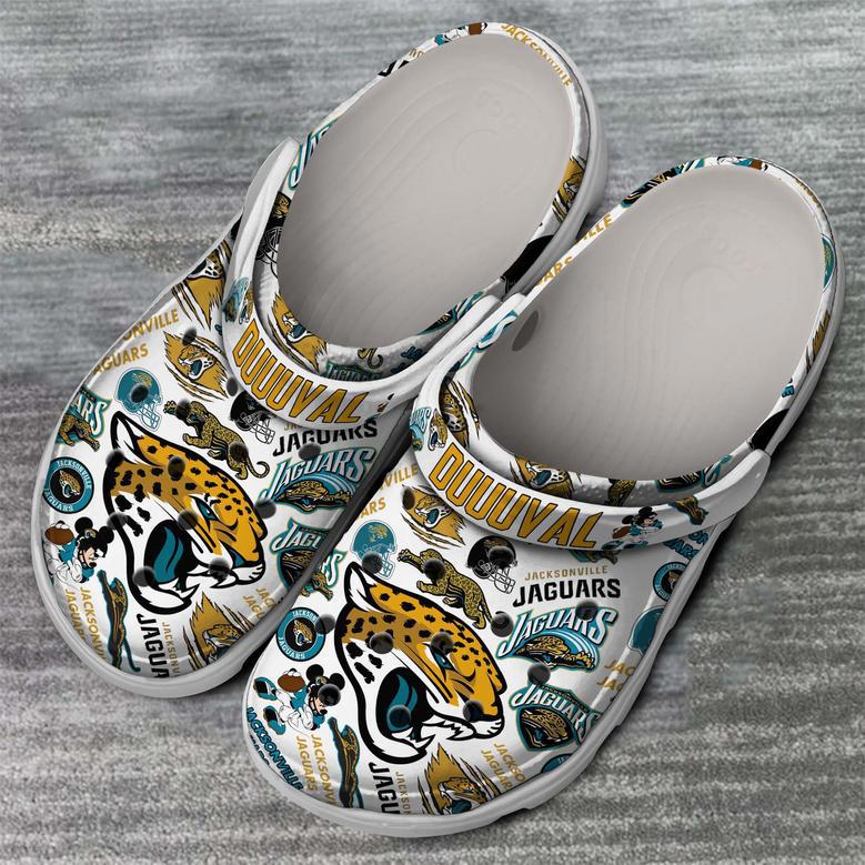 Jacksonville Jaguars Nfl Sport Crocs Crocband Clogs Shoes