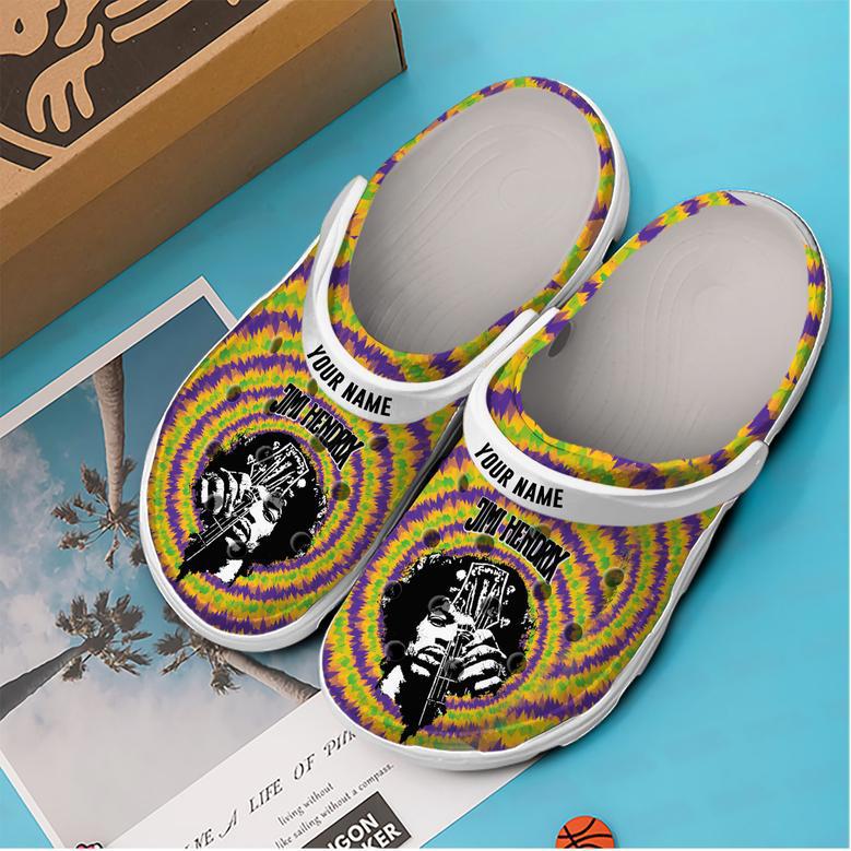 Jimi Hendrix Music Crocs Crocband Clogs Shoes