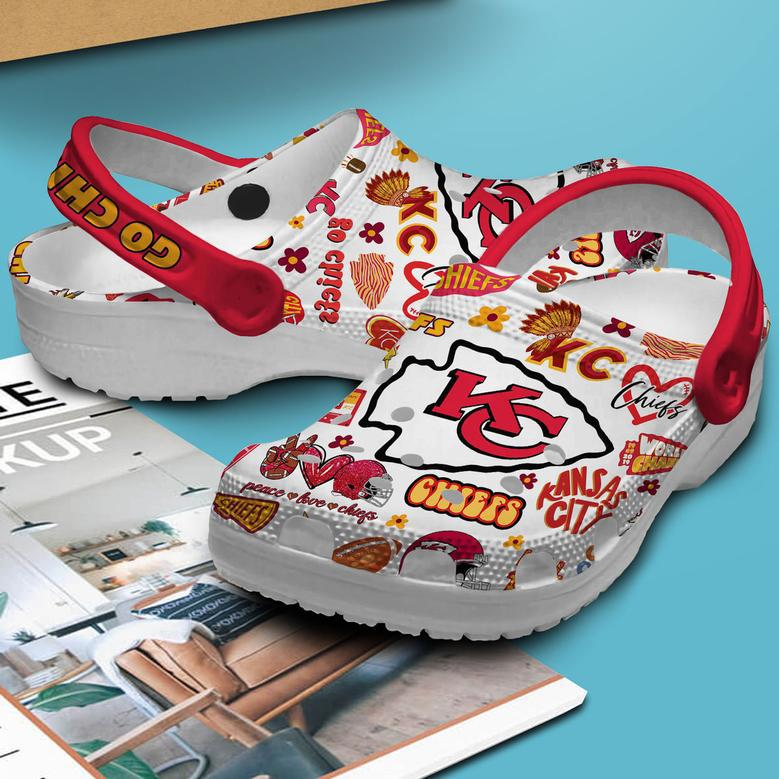 Kansas City Chiefs Nfl Sport Crocs Crocband Clogs Shoes