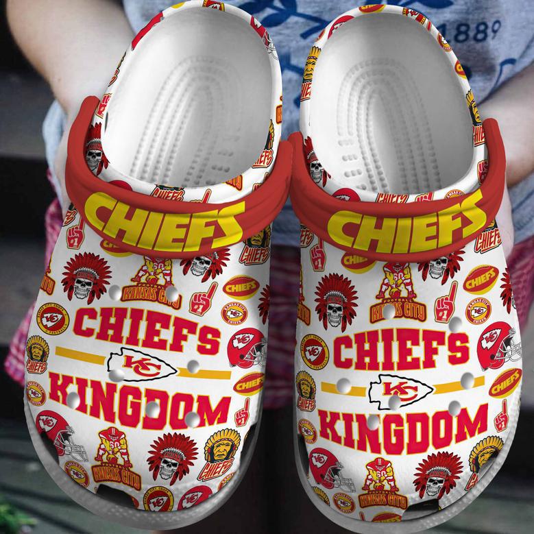 Kansas City Chiefs Nfl Sport Crocs Crocband Clogs Shoes