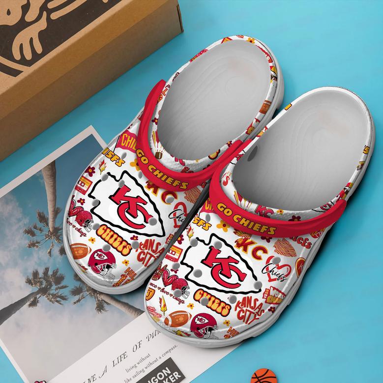 Kansas City Chiefs Nfl Sport Crocs Crocband Clogs Shoes