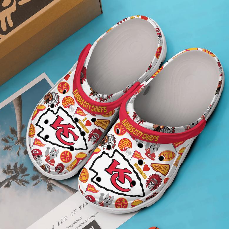 Kansas City Chiefs Nfl Sport Crocs Crocband Clogs Shoes