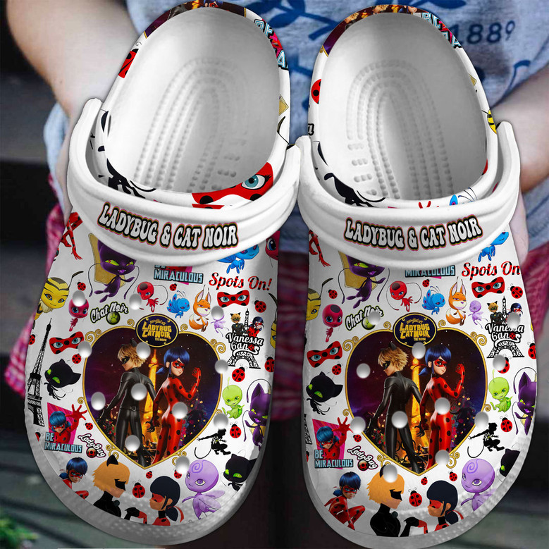 福袋 バースデイ Cat And Ladybug Noir Shoes Clogs Crocband Crocs Cartoon 靴