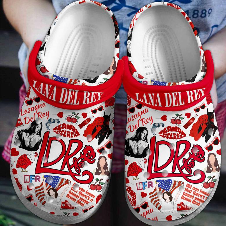 Lana Del Rey Music Crocs Crocband Clogs Shoes