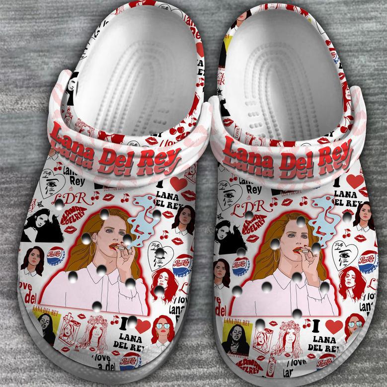 Lana Del Rey Music Crocs Crocband Clogs Shoes