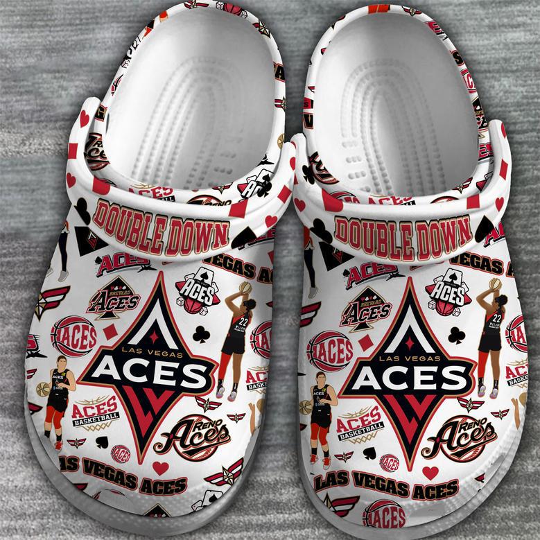 Las Vegas Aces Nba Sport Crocs Crocband Clogs Shoes