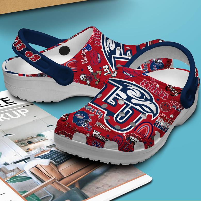 Liberty Flames Ncaa Sport Crocs Crocband Clogs Shoes