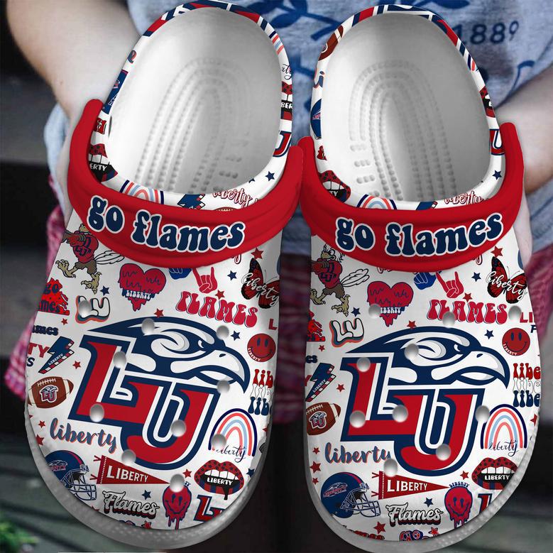 Liberty Flames Ncaa Sport Crocs Crocband Clogs Shoes