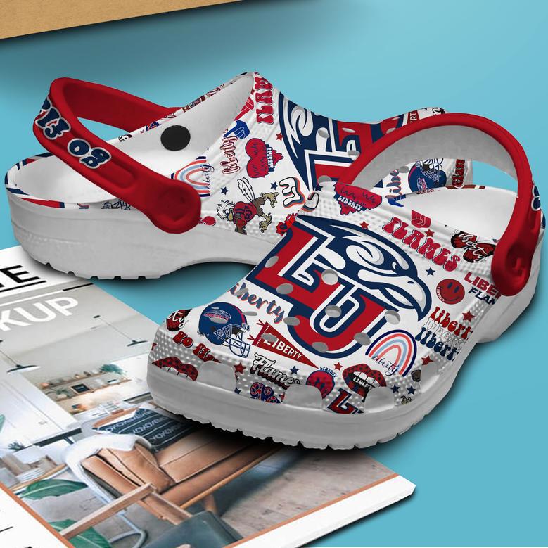 Liberty Flames Ncaa Sport Crocs Crocband Clogs Shoes