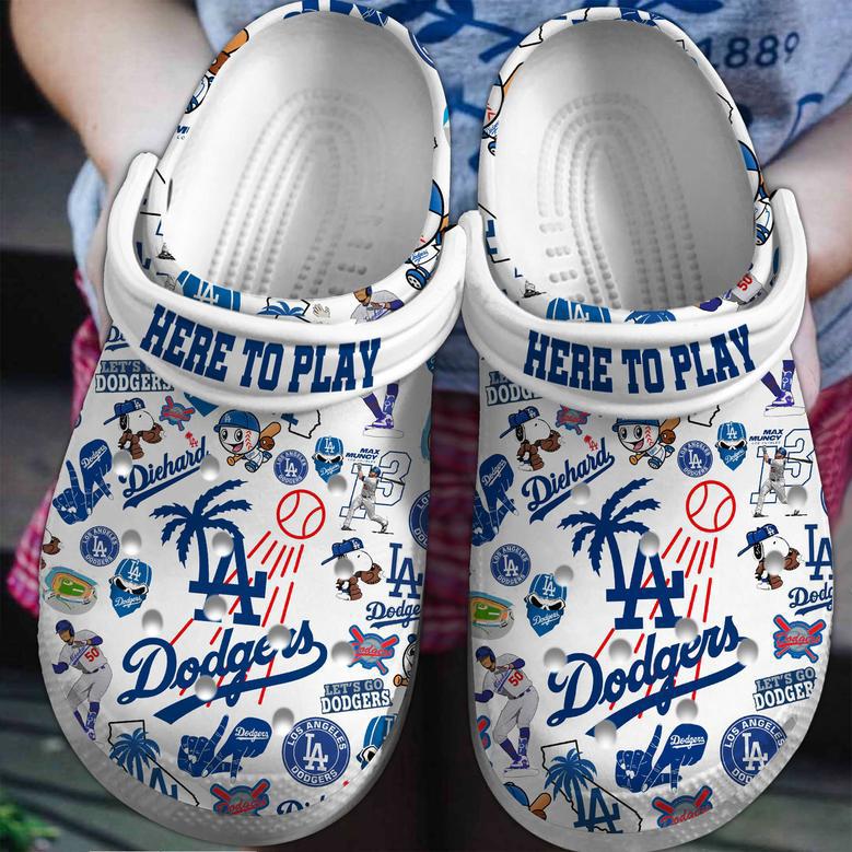 Los Angeles Dodgers Mlb Sport Crocs Crocband Clogs Shoes