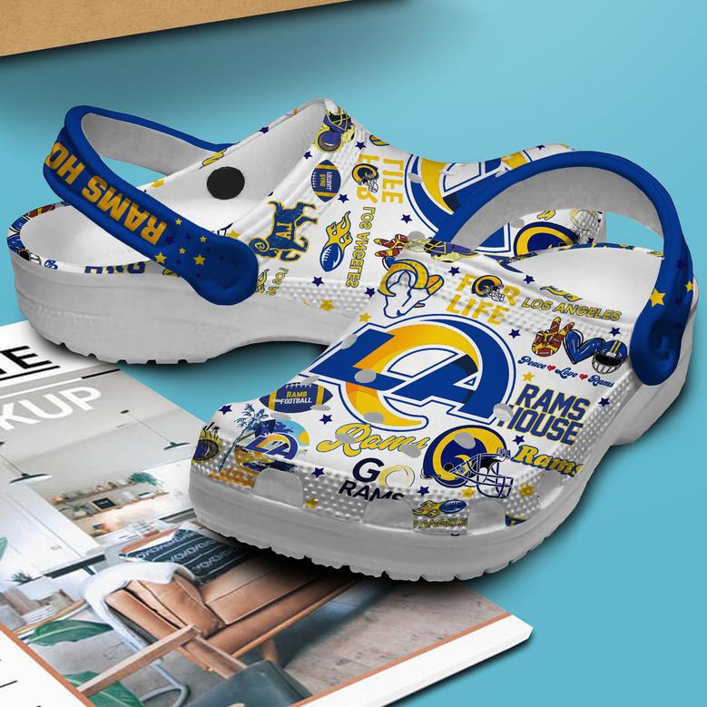 Los Angeles Rams Nfl Sport Crocs Crocband Clogs Shoes