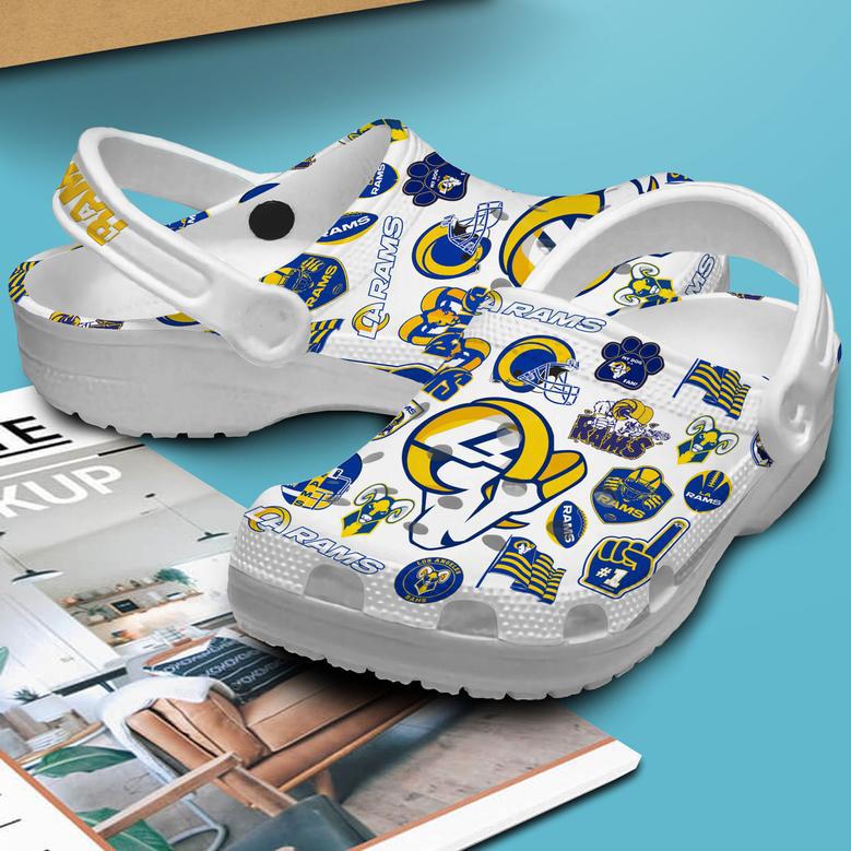 Los Angeles Rams Nfl Sport Crocs Crocband Clogs Shoes