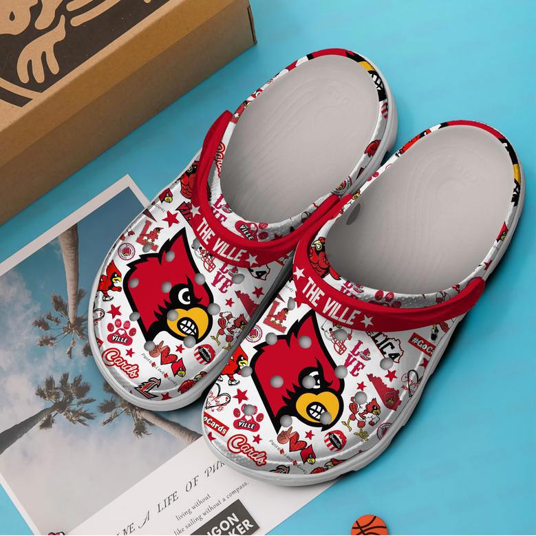 Louisville Cardinals Ncaa Sport Crocs Crocband Clogs Shoes