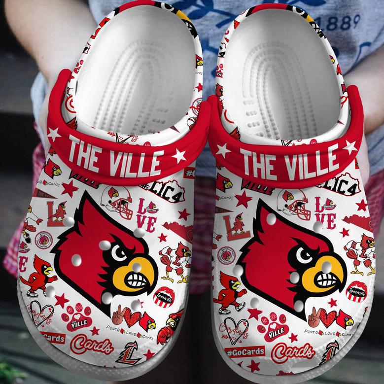 Louisville Cardinals Ncaa Sport Crocs Crocband Clogs Shoes