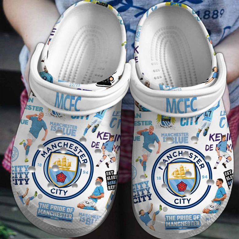 Manchester City Epl Sport Crocs Crocband Clogs Shoes