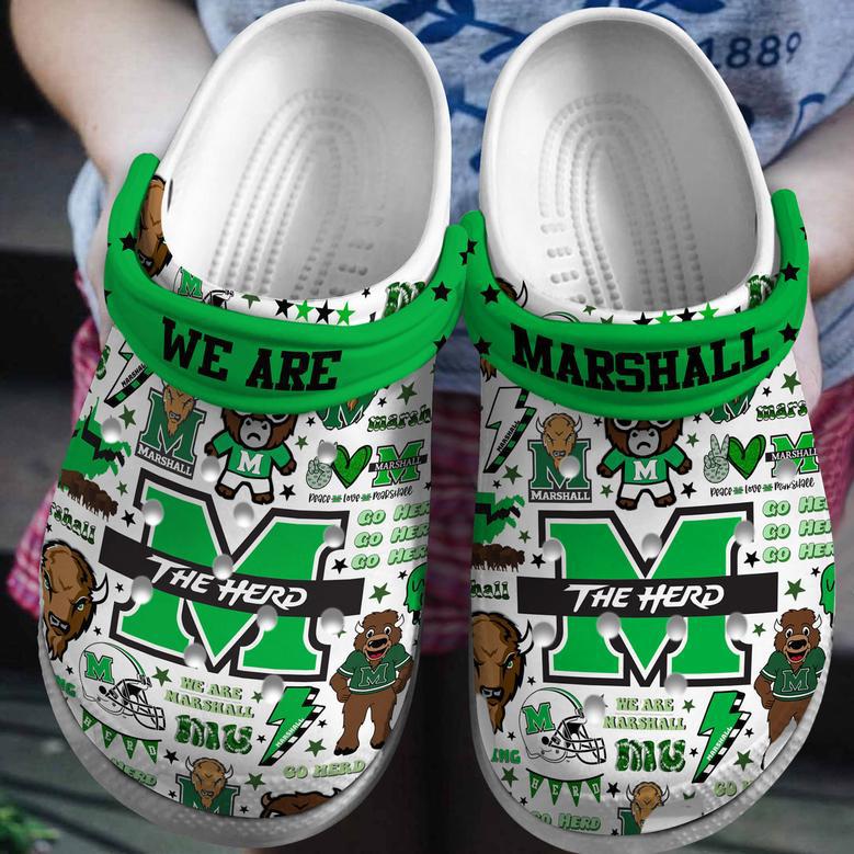 Marshall Thundering Herd Ncaa Sport Crocs Crocband Clogs Shoes