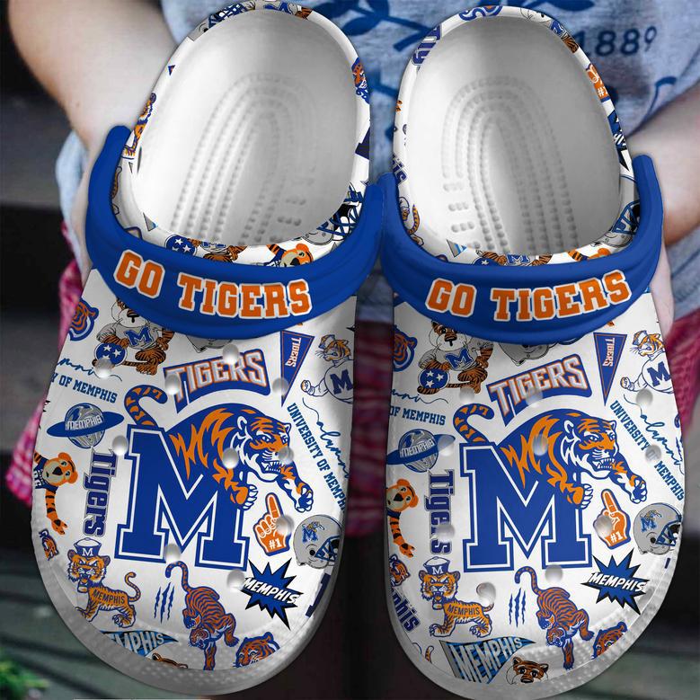 Memphis Tigers Ncaa Sport Crocs Crocband Clogs Shoes