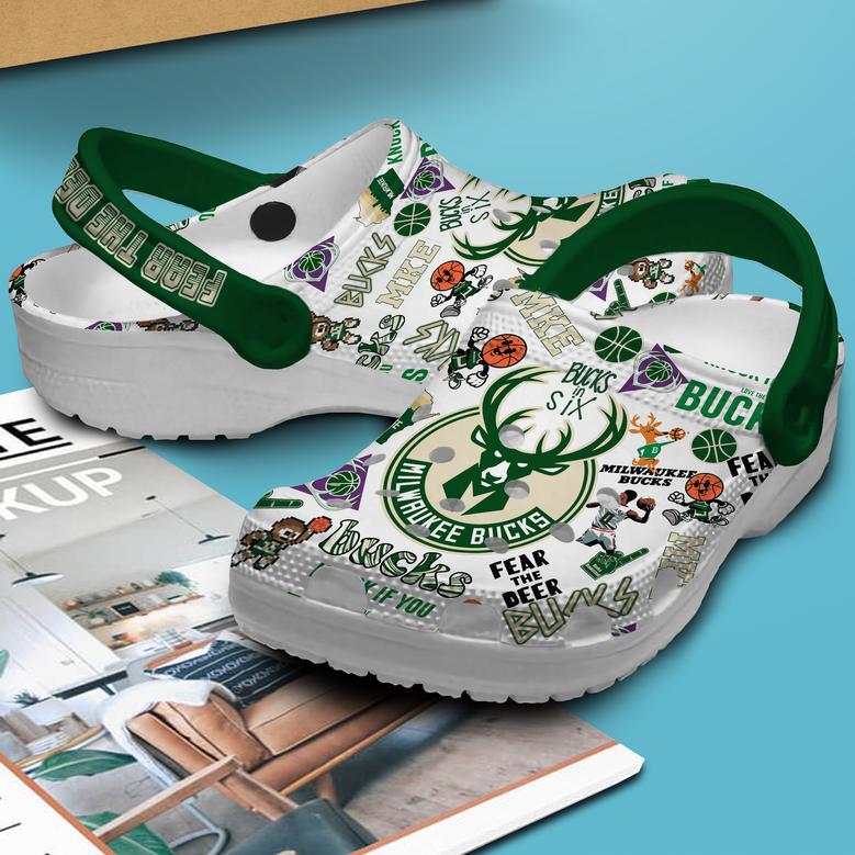 Milwaukee Bucks Nba Sport Crocs Crocband Clogs Shoes