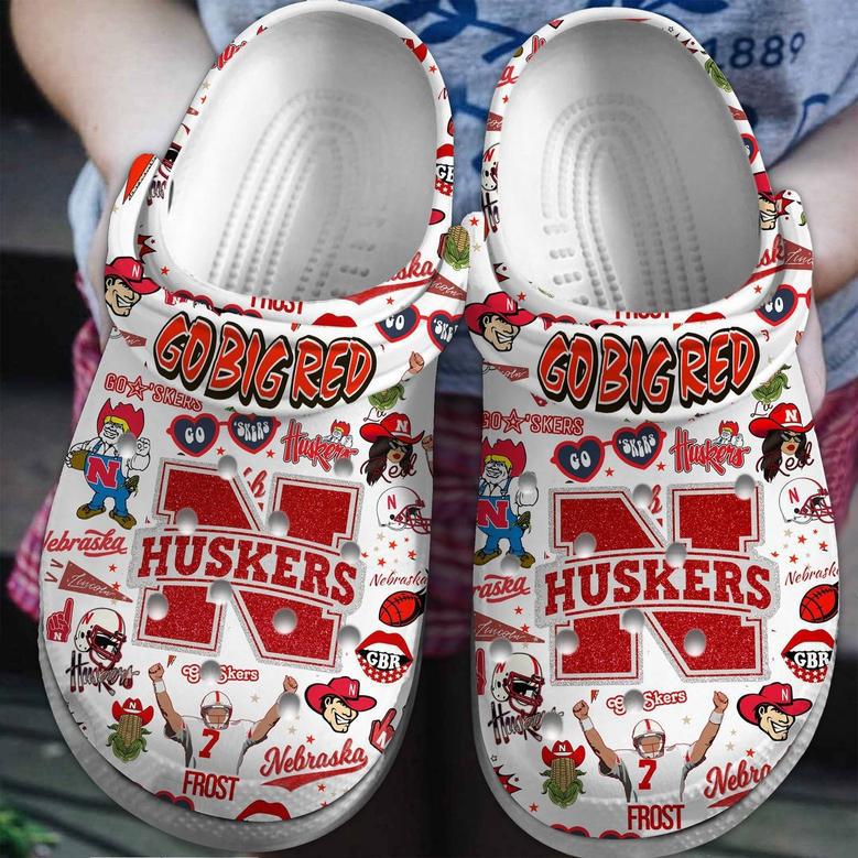 Nebraska Cornhuskers Ncaa Sport Crocs Crocband Clogs Shoes