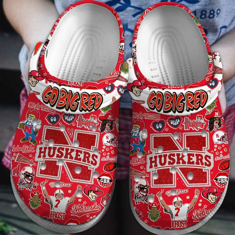 Nebraska Cornhuskers Ncaa Sport Crocs Crocband Clogs Shoes