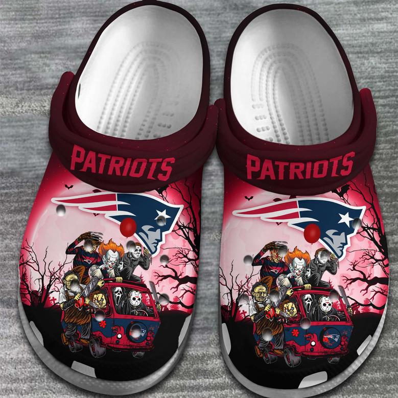 New England Patriots Nfl Sport Crocs Crocband Clogs Shoes