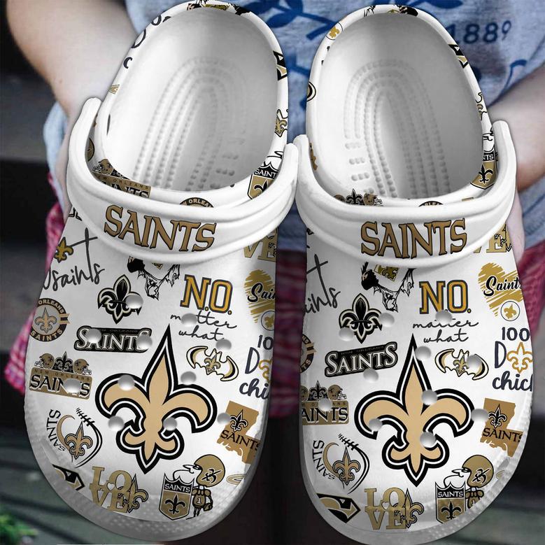 New Orleans Saints Nfl Sport Crocs Crocband Clogs Shoes