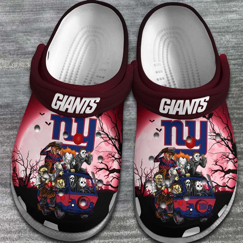 New York Giants Nfl Sport Crocs Crocband Clogs Shoes