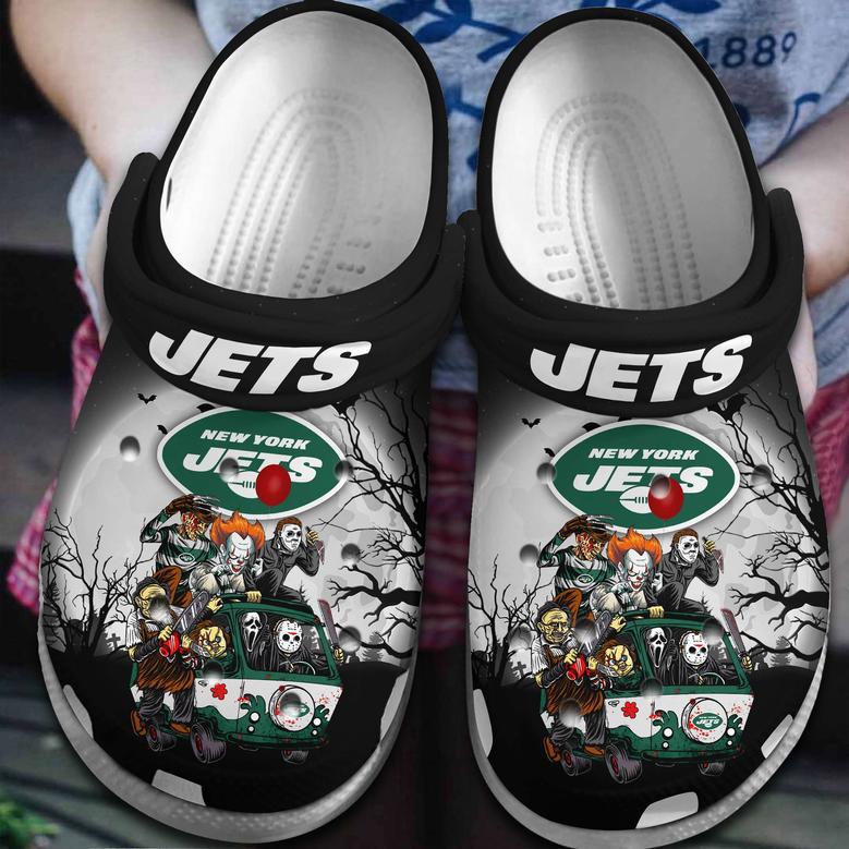 New York Jets Nfl Sport Crocs Crocband Clogs Shoes