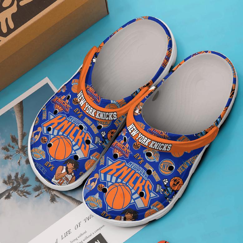 New York Knicks Nba Basketball Sport Crocs Crocband Clogs Shoes