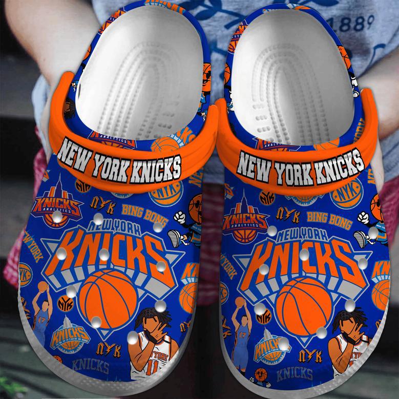 New York Knicks Nba Basketball Sport Crocs Crocband Clogs Shoes