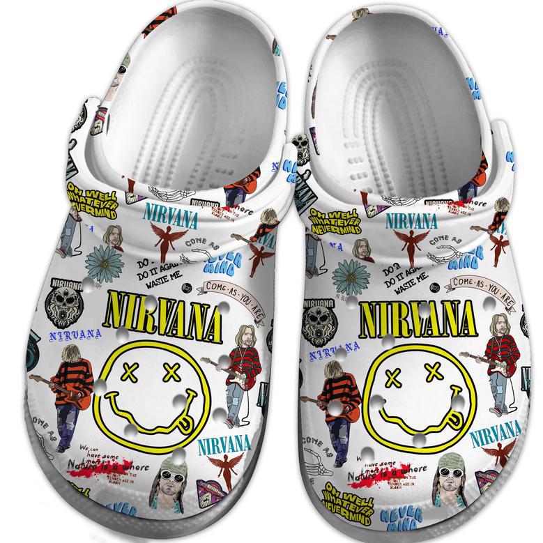 Nirvana Music Crocs Crocband Clogs Shoes