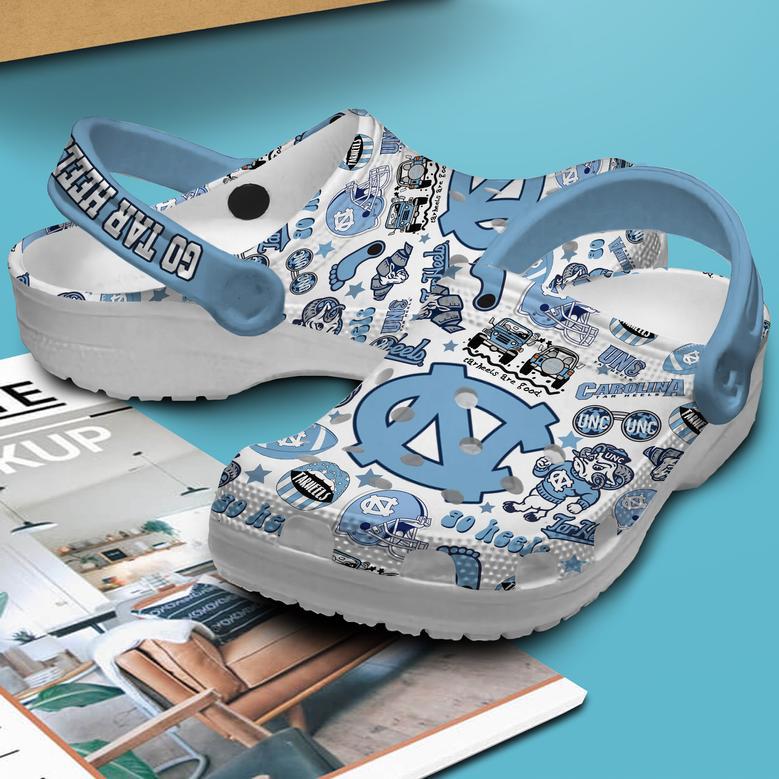 North Carolina Tar Heels Ncaa Sport Crocs Crocband Clogs Shoes