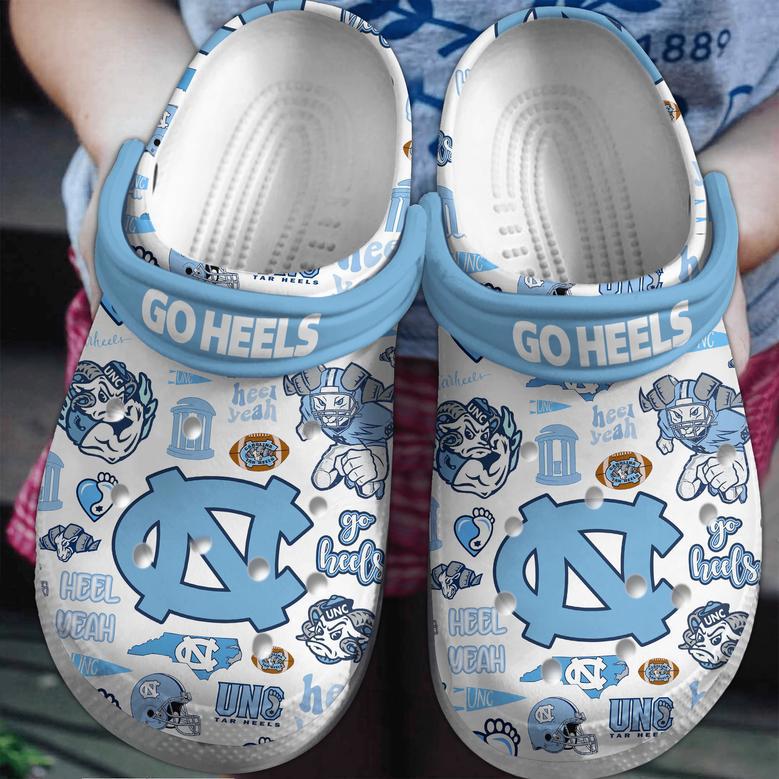 North Carolina Tar Heels Ncaa Sport Crocs Crocband Clogs Shoes