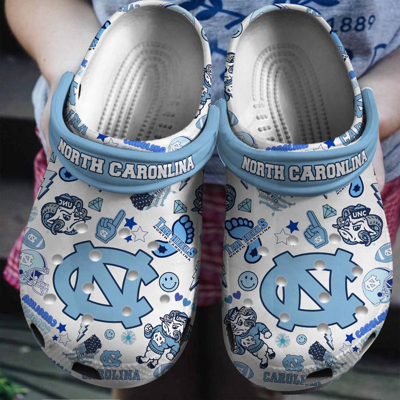 North Carolina Tar Heels Ncaa Sport Crocs Crocband Clogs Shoes