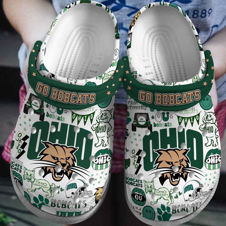 Ohio Bobcats Ncaa Sport Crocs Crocband Clogs Shoes