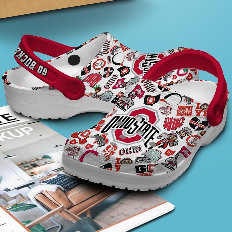 Ohio State Buckeyes Ncaa Sport Crocs Crocband Clogs Shoes