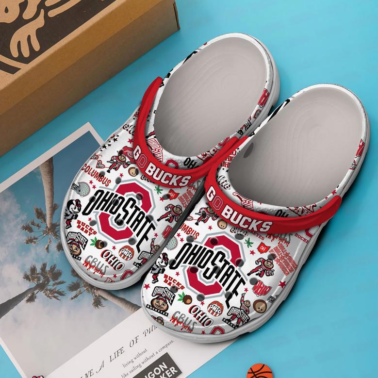 Ohio State Buckeyes Ncaa Sport Crocs Crocband Clogs Shoes