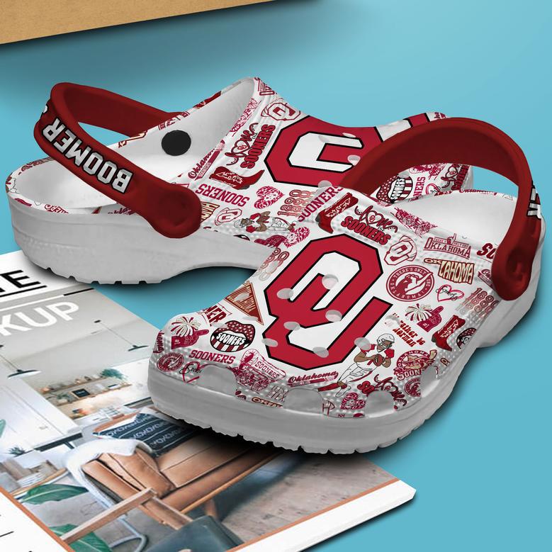 Oklahoma Sooners Ncaa Sport Crocs Crocband Clogs Shoes