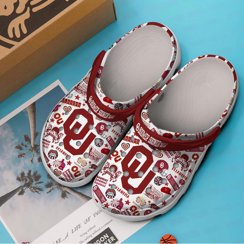 Oklahoma Sooners Ncaa Sport Crocs Crocband Clogs Shoes