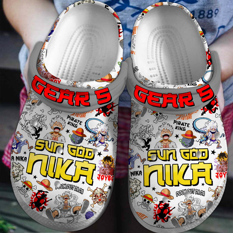 One Piece Anime Crocs Crocband Clogs Shoes - Monsterry