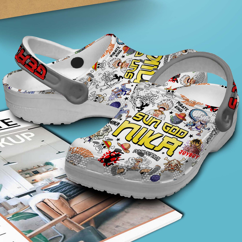 One Piece Anime Crocs Crocband Clogs Shoes - Monsterry