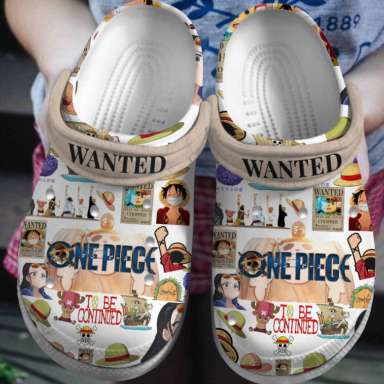 One Piece Anime Crocs Crocband Clogs Shoes - Monsterry