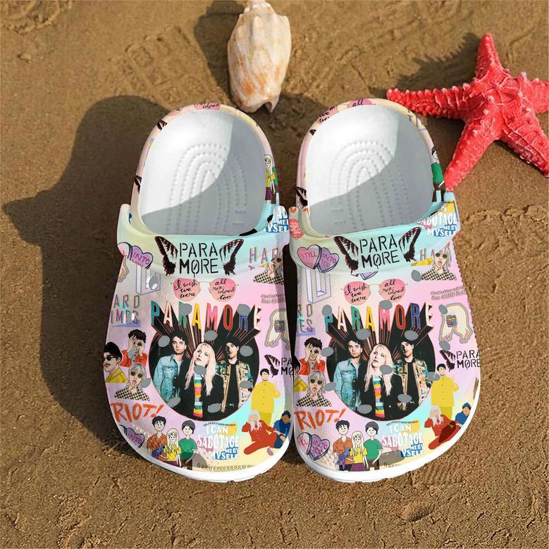 Paramore Music Crocs Crocband Clogs Shoes