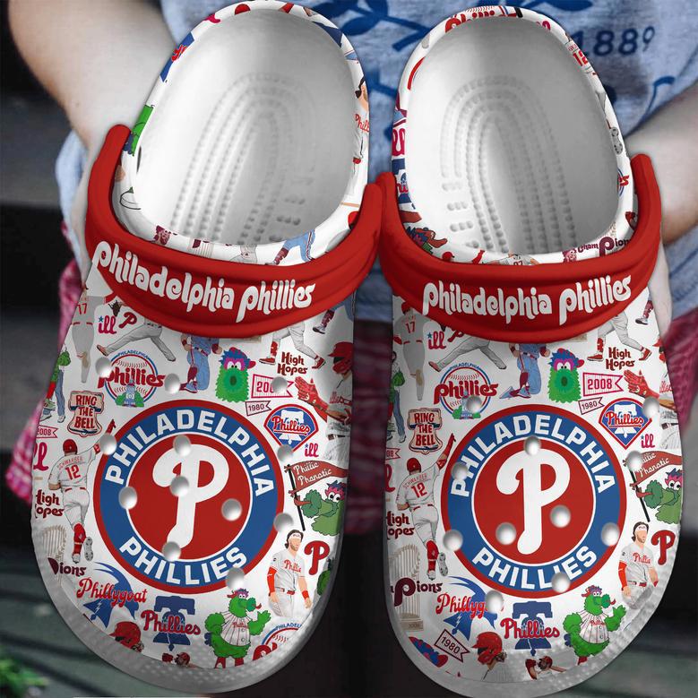 Philadelphia Phillies Mlb Sport Crocs Crocband Clogs Shoes