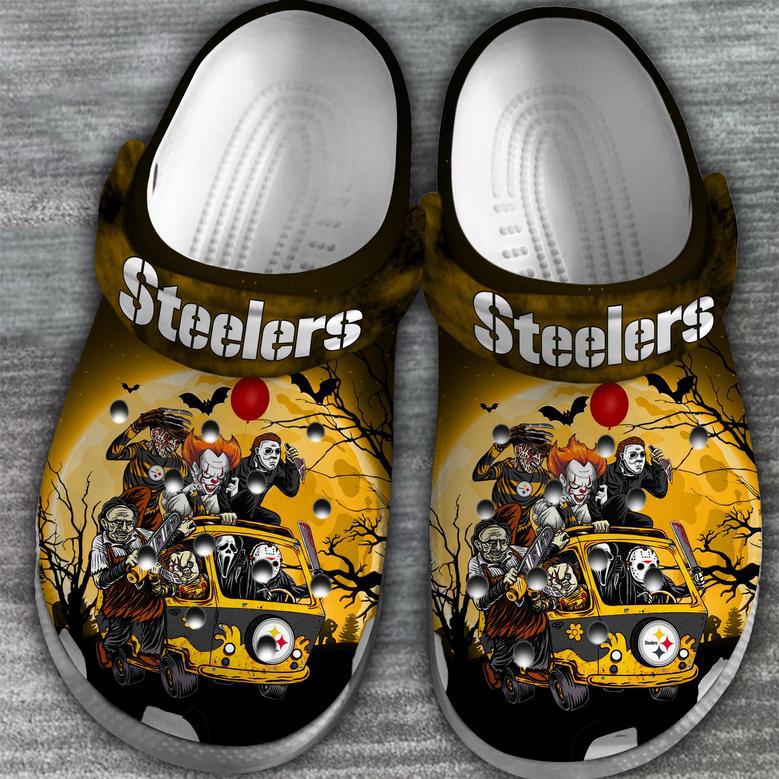 Pittsburgh Steelers Nfl Sport Crocs Crocband Clogs Shoes