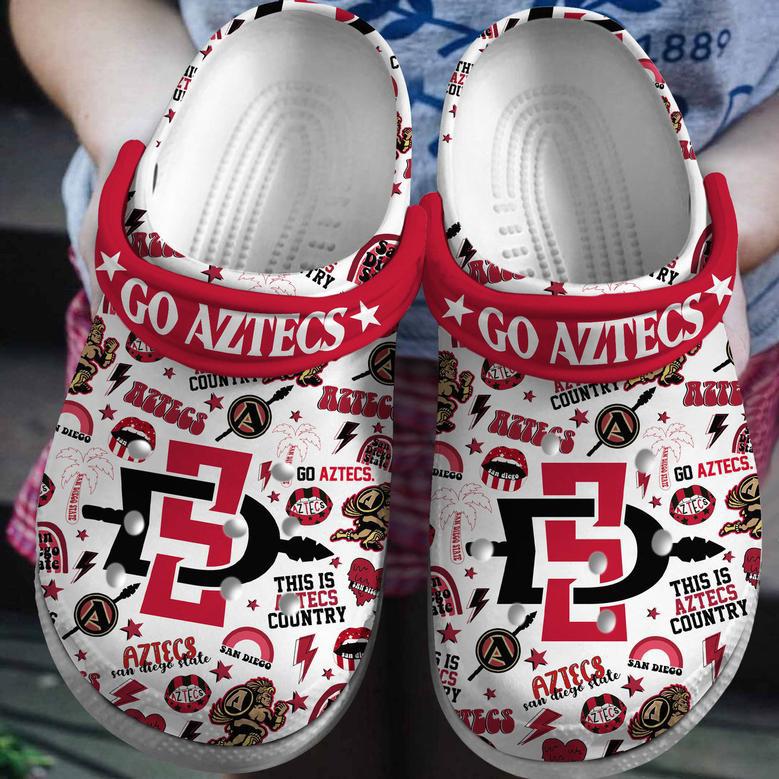 San Diego State Aztecs Ncaa Sport Crocs Crocband Clogs Shoes