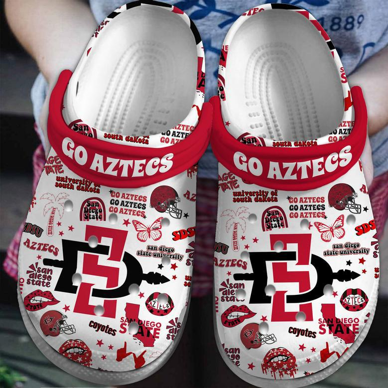 San Diego State Aztecs Ncaa Sport Crocs Crocband Clogs Shoes